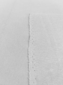 White Cotton Interlock Fabric - 0
