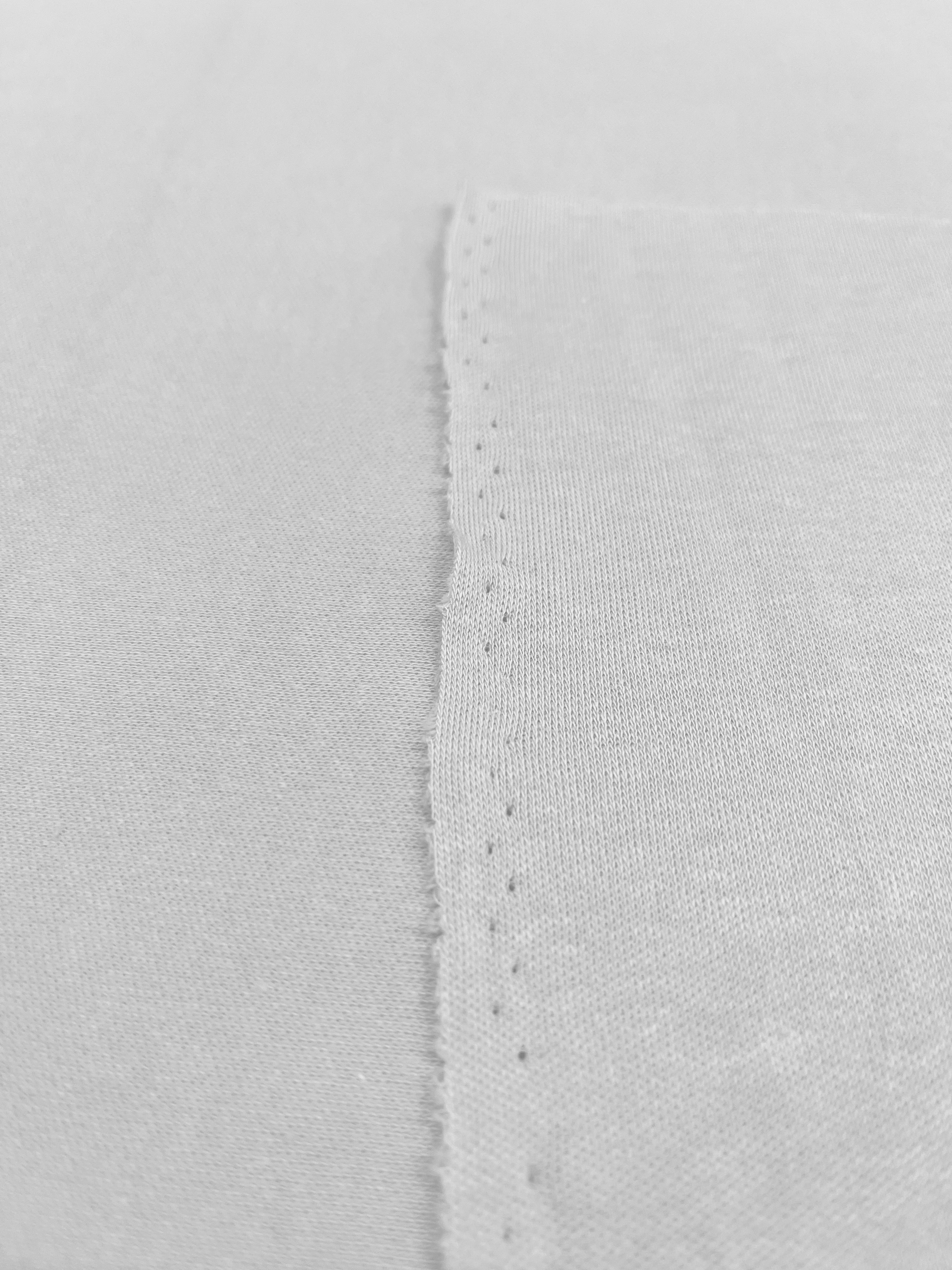 White Cotton Interlock Fabric