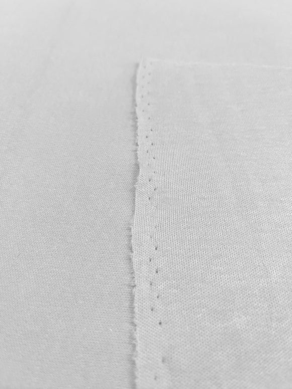 White Cotton Interlock Fabric